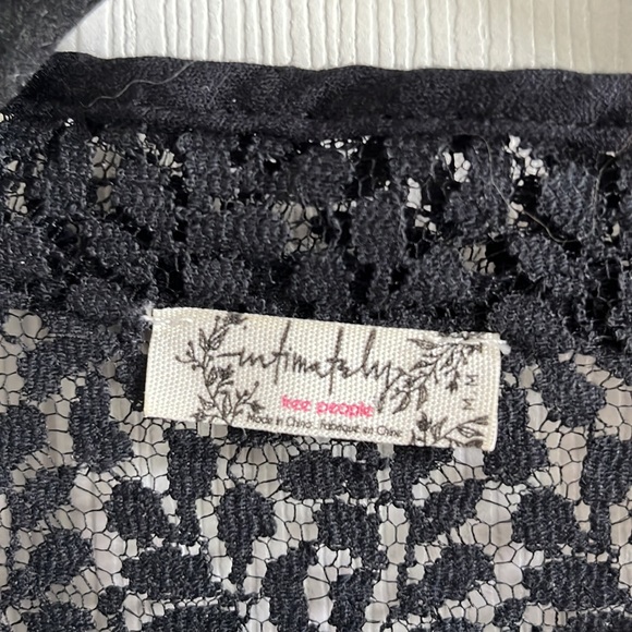 Free People Intimately Black‎ Lace Dress / SZ M - Picture 5 of 8